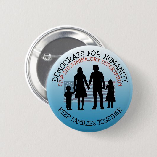 Schaltfläche "Discriminator Deportation Immigratio Button (Vorne & Hinten)