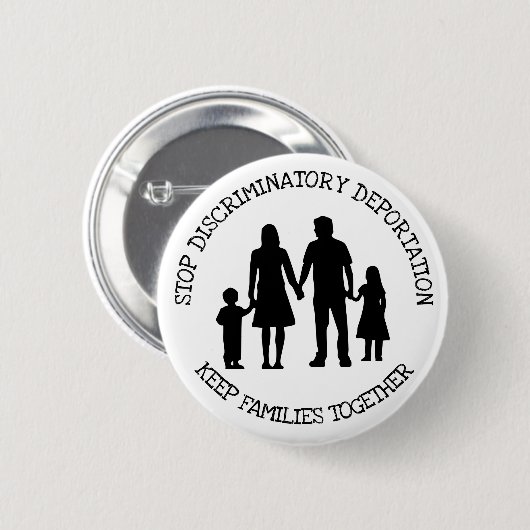 Schaltfläche "Discriminator Deportation Immigratio Button (Vorne & Hinten)