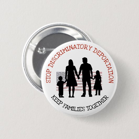 Schaltfläche "Discriminator Deportation Immigratio Button (Vorne & Hinten)