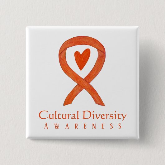Schaltfläche "Diversity Awareness Ribbon"-Button Button (Vorderseite)