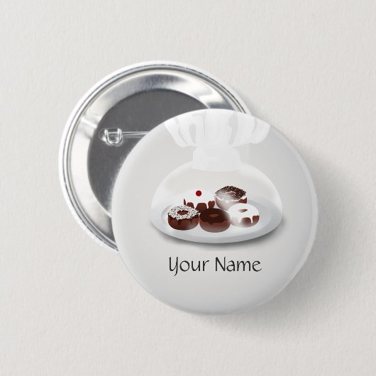 Schaltfläche "Donut Baker Shop Name" Button (Vorne & Hinten)