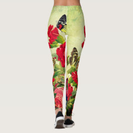 SCHALTFLÄCHE DRUCKTE LEGGINGS