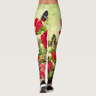 SCHALTFLÄCHE DRUCKTE LEGGINGS