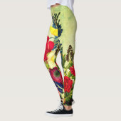 SCHALTFLÄCHE DRUCKTE LEGGINGS (Links)