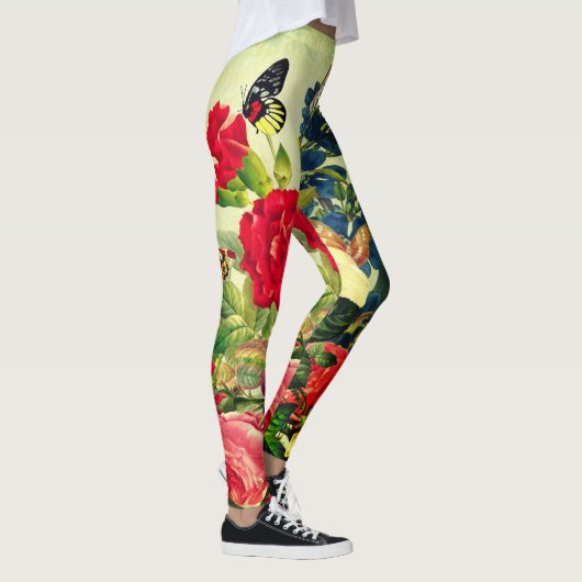 SCHALTFLÄCHE DRUCKTE LEGGINGS (Rechts)