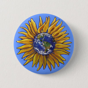 Schaltfläche "Earth Sunflower" Button