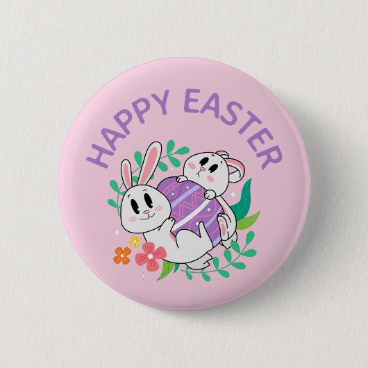Schaltfläche "Easter Bunny Egg Hug" Button (Vorderseite)