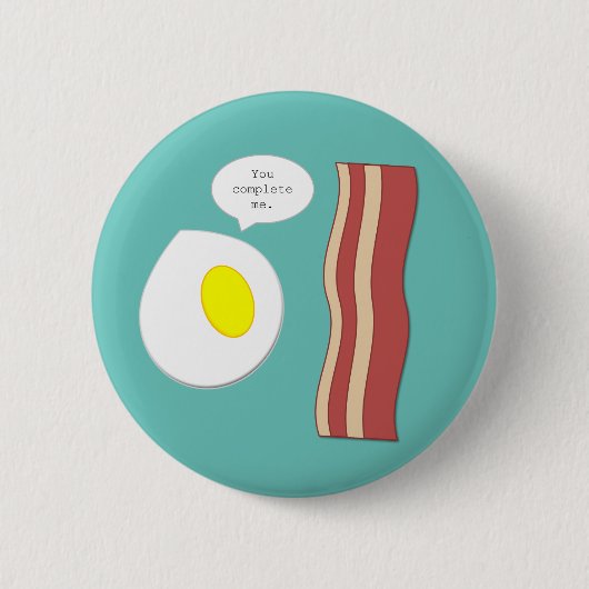 Schaltfläche Eier und Bacon Button (Vorderseite)