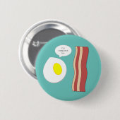 Schaltfläche Eier und Bacon Button (Vorne & Hinten)