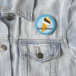 Schaltfläche "Eiscreme - Hallo" Button