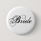 Schaltfläche "Elegant Bride"-Brautparty Button (Vorderseite)
