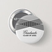 Schaltfläche "Eleganter Deko Gray Abschluss" Button (Vorne & Hinten)