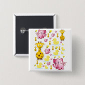 Schaltfläche Elephant Square Button (Vorne & Hinten)