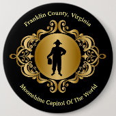 Schaltfläche "Elgant Black and Gold Moonshine" Button (Vorderseite)