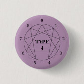 Schaltfläche Enneagramm Typ 4 Button (Vorderseite)