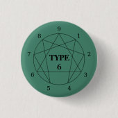 Schaltfläche Enneagramm Typ 6 Button (Vorderseite)