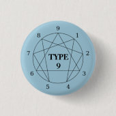 Schaltfläche Enneagramm Typ 9 Button (Vorderseite)