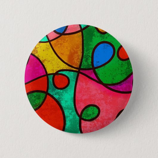 Schaltfläche "Ethnische Stammkunst Afrikas mit meh Button (Vorderseite)