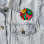 Schaltfläche "Ethnische Stammkunst Afrikas mit meh Button (Beispiel)
