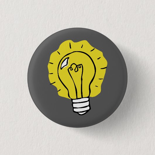 Schaltfläche Eureka Idea Lightbulb Illustration Button (Vorderseite)
