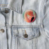 Schaltfläche "Exotic Pink Flamingo Bird" Button (Beispiel)