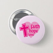 Schaltfläche "Faith Hope Liebe" Button (Vorne & Hinten)