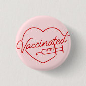 Schaltfläche "Farbiges Abzeichen mit Impfstoff" Button (Vorderseite)