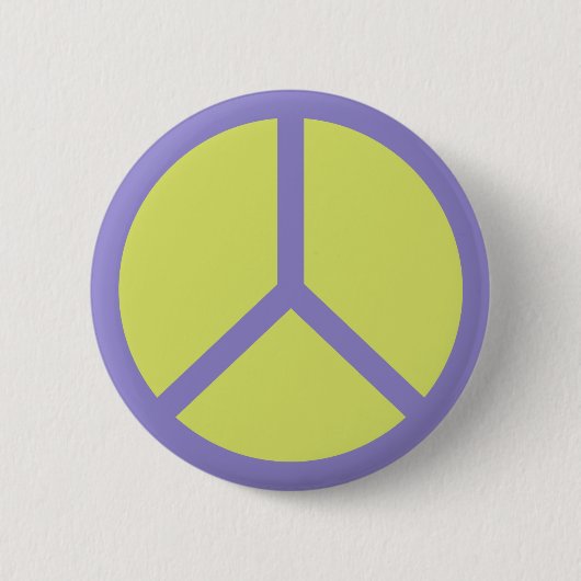 Schaltfläche "Farbiges Zeichen für Frieden" Button (Vorderseite)