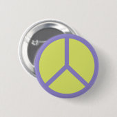Schaltfläche "Farbiges Zeichen für Frieden" Button (Vorne & Hinten)