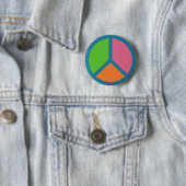 Schaltfläche "Farbiges Zeichen für Frieden" Button (Beispiel)