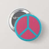 Schaltfläche "Farbiges Zeichen für Frieden" Button (Vorne & Hinten)