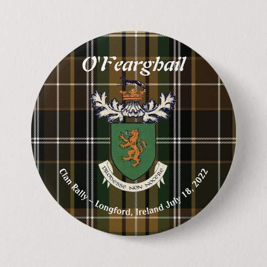Schaltfläche "Farrell Clan of Ireland Kundgebung 2 Button (Vorderseite)