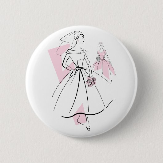 Schaltfläche "Fashion Bride Pink Group" Button (Vorderseite)