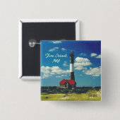 Schaltfläche "Feuerinsel Leuchtturm-Platz" Button (Vorne & Hinten)