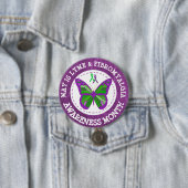 Schaltfläche "Fibromyalgie & Lyme Awareness Month" Button (Beispiel)