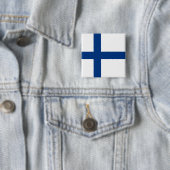 Schaltfläche "Finnische Flagge" (Finnland) Button (Beispiel)