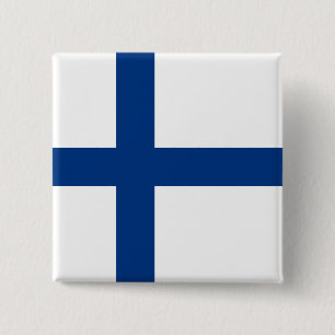 Schaltfläche "Finnische Flagge" (Finnland) Button
