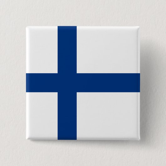 Schaltfläche "Finnische Flagge" (Finnland) Button (Vorderseite)