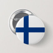 Schaltfläche "Finnische Flagge" (Finnland) Button (Vorne & Hinten)