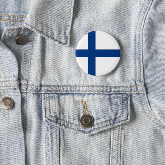 Schaltfläche "Finnische Flagge" (Finnland) Button (Beispiel)