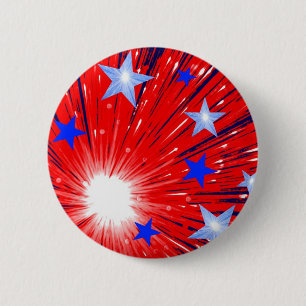 Schaltfläche "Firework Red White Blue" Button