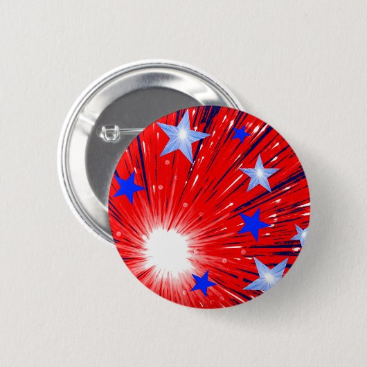 Schaltfläche "Firework Red White Blue" Button (Vorne & Hinten)