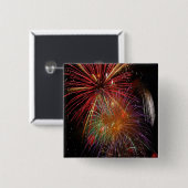 Schaltfläche "Fireworks" vom 4. Juli Button (Vorne & Hinten)