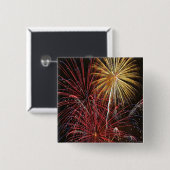 Schaltfläche "Fireworks" vom 4. Juli Button (Vorne & Hinten)