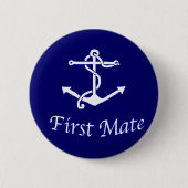 Schaltfläche "First Mate Pinback" für Schiffe Button (Vorderseite)