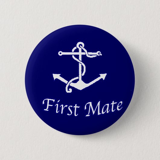 Schaltfläche "First Mate Pinback" für Schiffe Button (Vorderseite)