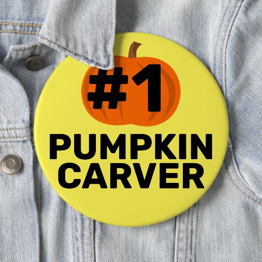 Schaltfläche "First Place Pumpkin Carver" Button (Beispiel)