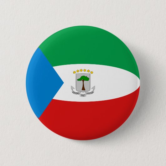 Schaltfläche "Fisheye Flag" für äquatoriale Guinea Button (Vorderseite)