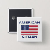 Schaltfläche "Flag" für amerikanische Bürger kühl Button (Vorne & Hinten)