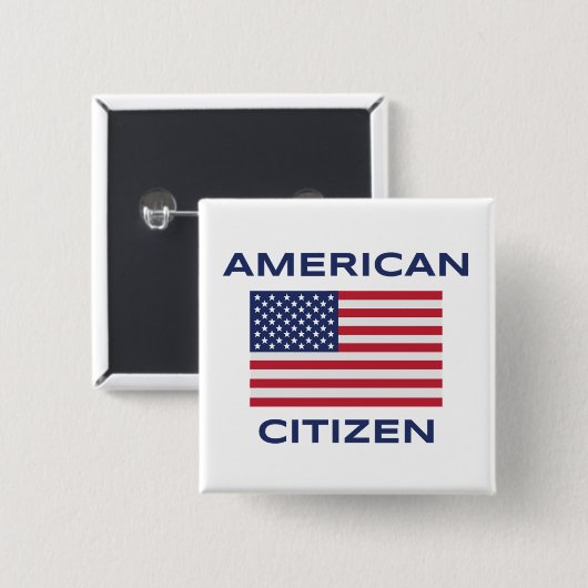 Schaltfläche "Flag" für amerikanische Bürger kühl Button (Vorne & Hinten)